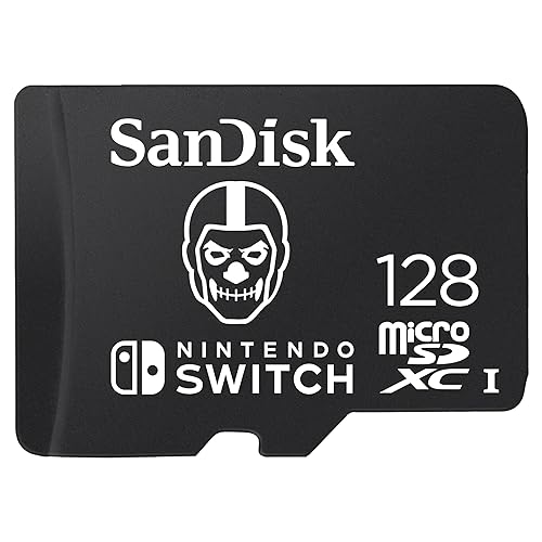SanDisk 128GB microSDXC Card Licensed for Nintendo Switch, Fortnite Edition - SDSQXAO-128G-GN6ZG - 128GB - Fortnite Skull Trooper