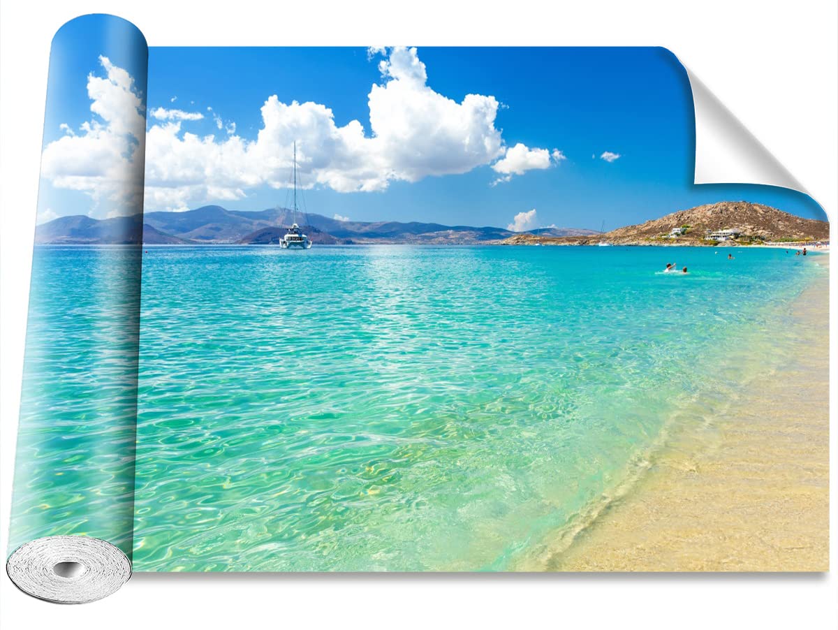 Stickers Muraux Plage de la Grèce Tulup pour Salon Moderne