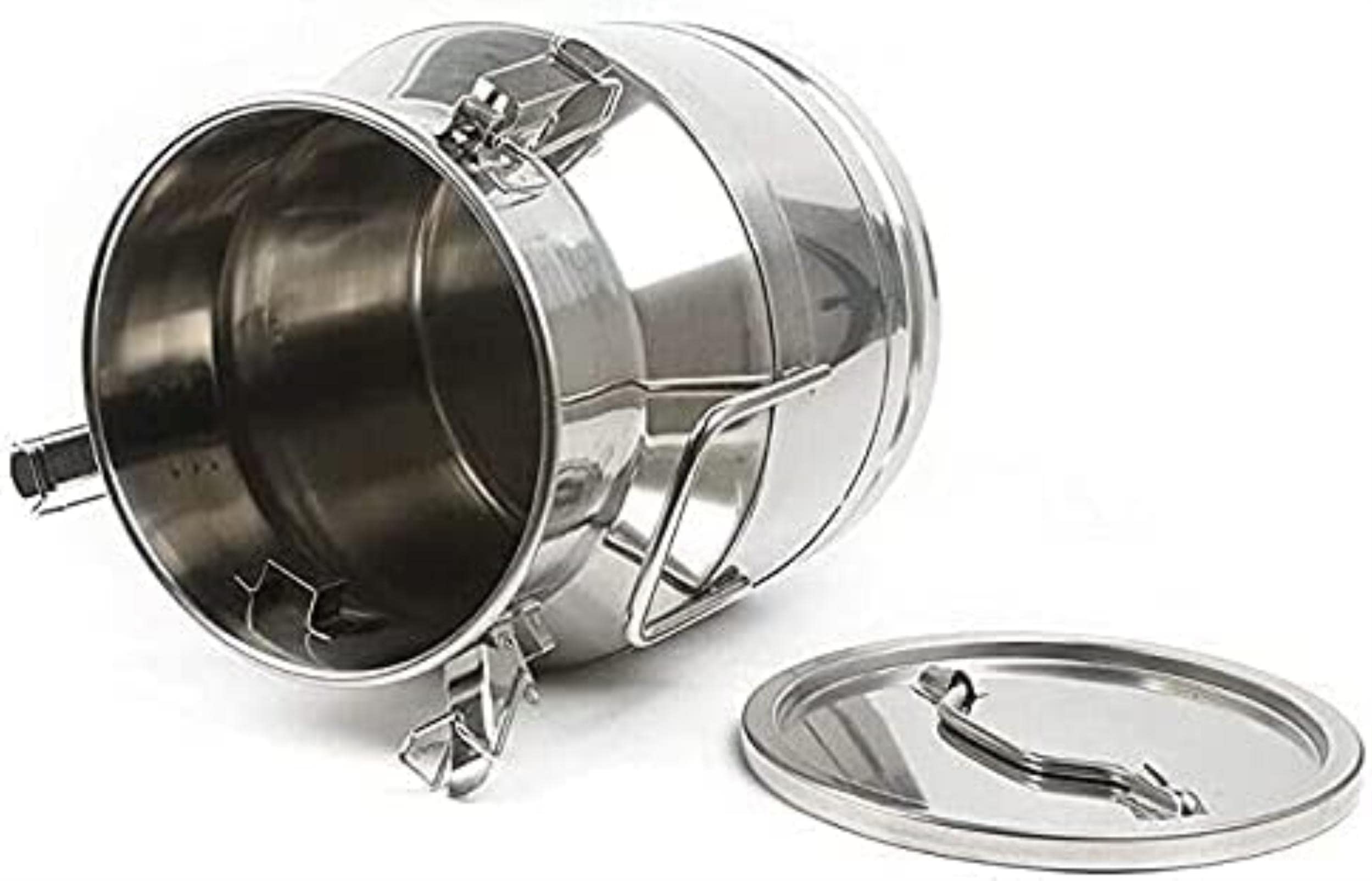 SaryEdge Stainless Steel Milk Can/Dairy Pot Bucket/Tote Jug Oil Barrel Tea Canister for Storage and Transportation of Tea-Grain-Oil,30L,30L