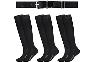 TCK Softball Socks and Belt Youth Baseball Sock and Belt Set