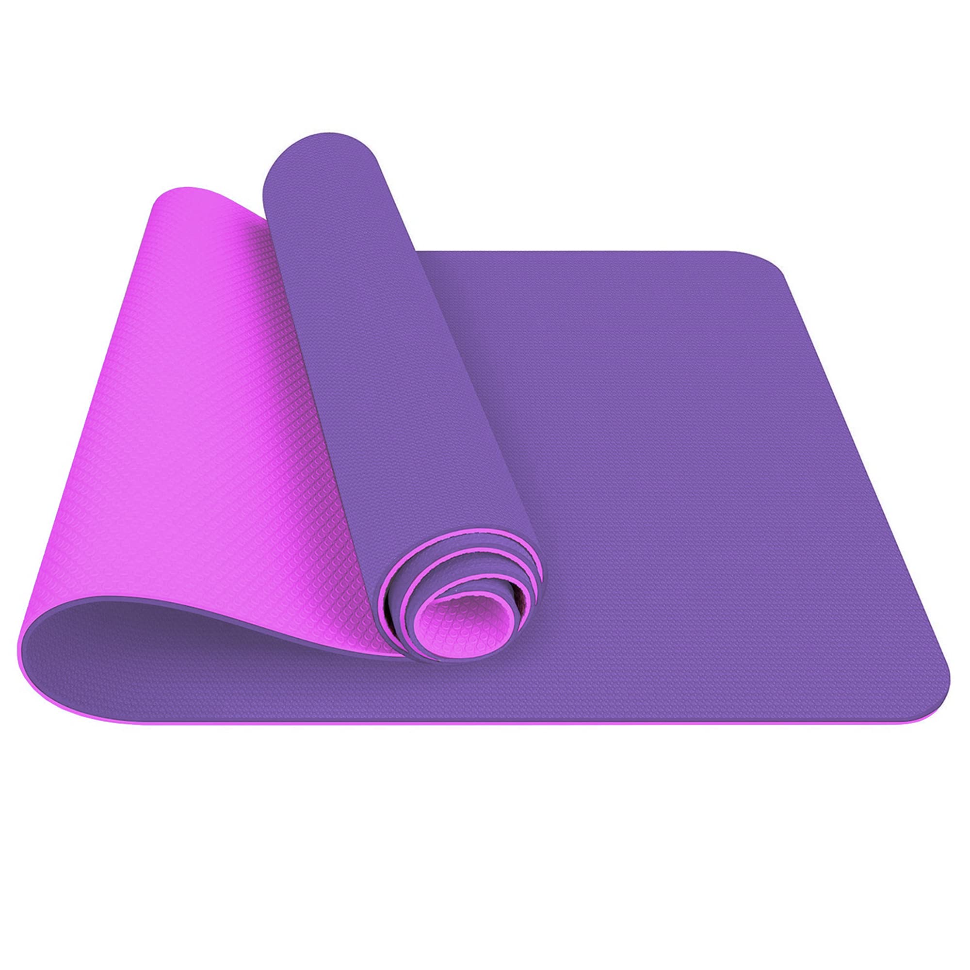 Keekos Yoga mat for Women and Men with Cover Bag TPE Material 6mm Extra Thick Exercise mat for Workout Yoga Fitness Pilates and Meditation, Anti Tear Anti Slip Pink & magenta (B08ND22YMH) Amazon Price History, Amazon Price Tracker
