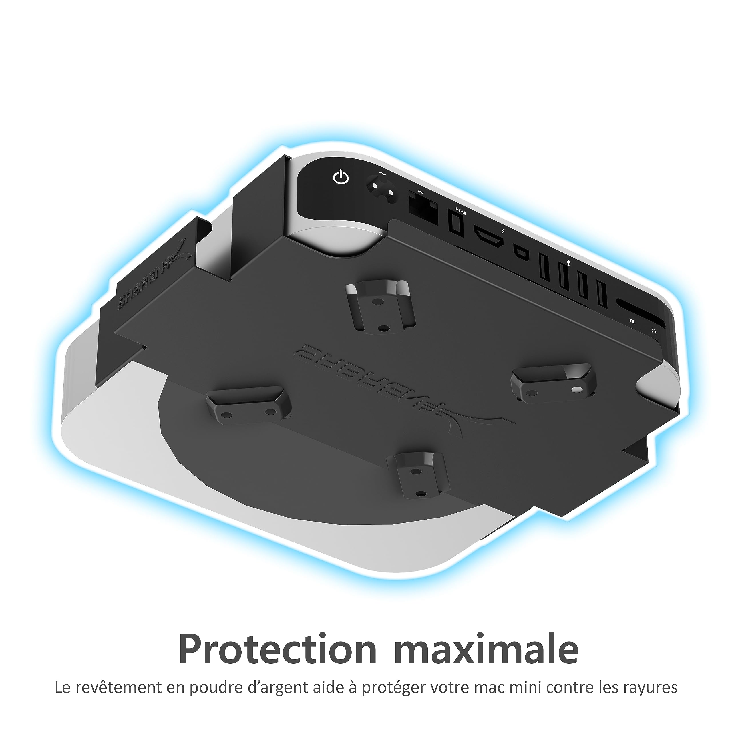 SABRENT Support Mac Mini VESA Montage Mural M1 Fixation Bureau Vis Chevilles Inclus BK-MABM