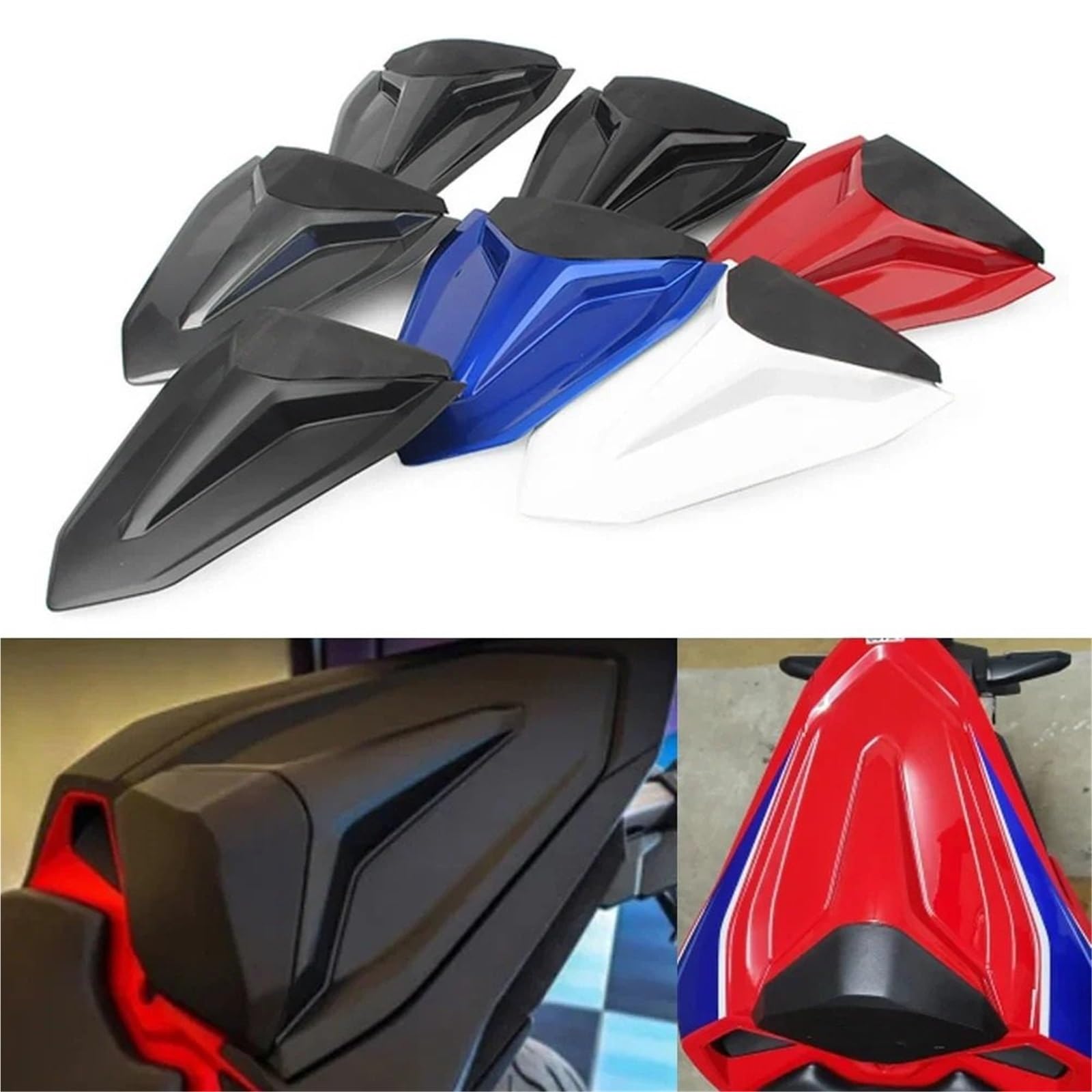 Spojler motocyklowy Motocykl Tylny Pasażer Osłona Siedzenia Tylna Osłona Owiewka Część Pasująca Do Honda CBR 250 RR 2017-2019(Matte black)