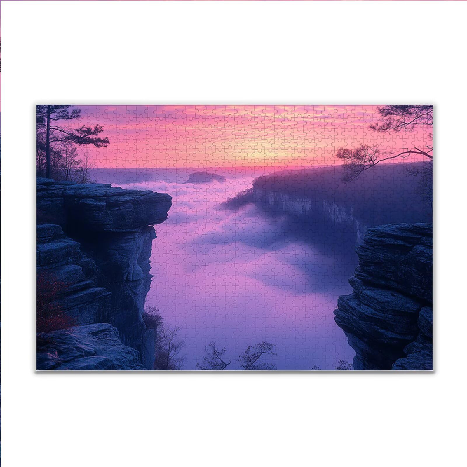 Puzzle 2000 Piezas Adultos Puzzle Montaña Paisaje Rompecabezas Adultos XXL 100 x 70cm, Impossible Rompecabezas, Jigsaw Arte Juego Educa Familiar Aliviar El Estrés, Regalos para Hombres y Mujeres N-9