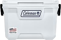 Coleman Marine Cooler 52qt: UVGuard Insulated, Keeps Ice 3+ Days at 90°F, 80 Can Capacity for Boating & Fishing