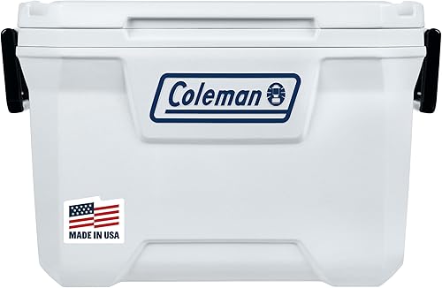 Miniatura 1 de Coleman Marine Cooler with Fully Insulated UV Guard Lid & Body, Keeps Ice for 3+ Days, Great for Boating & Fishing, 52qt100qt Wheeled120qt Options