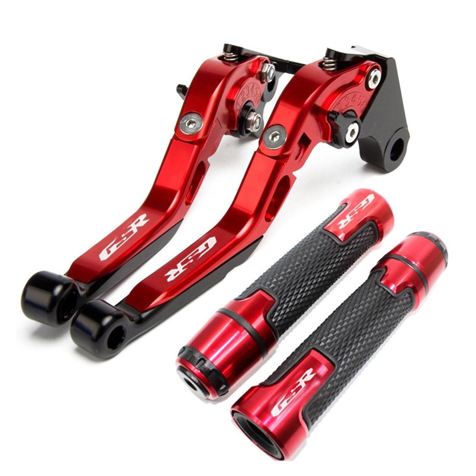 Aumbcfg T Brake Primary Cylinder Kits For Gsr 400 2008-2012 Gsr 600 2006-2011 Gsr 750 2011-2020 Motorcycle Cnc Brake Clutch Lever+22Mm Handle Grips Handlebar Clutch Levers(T)