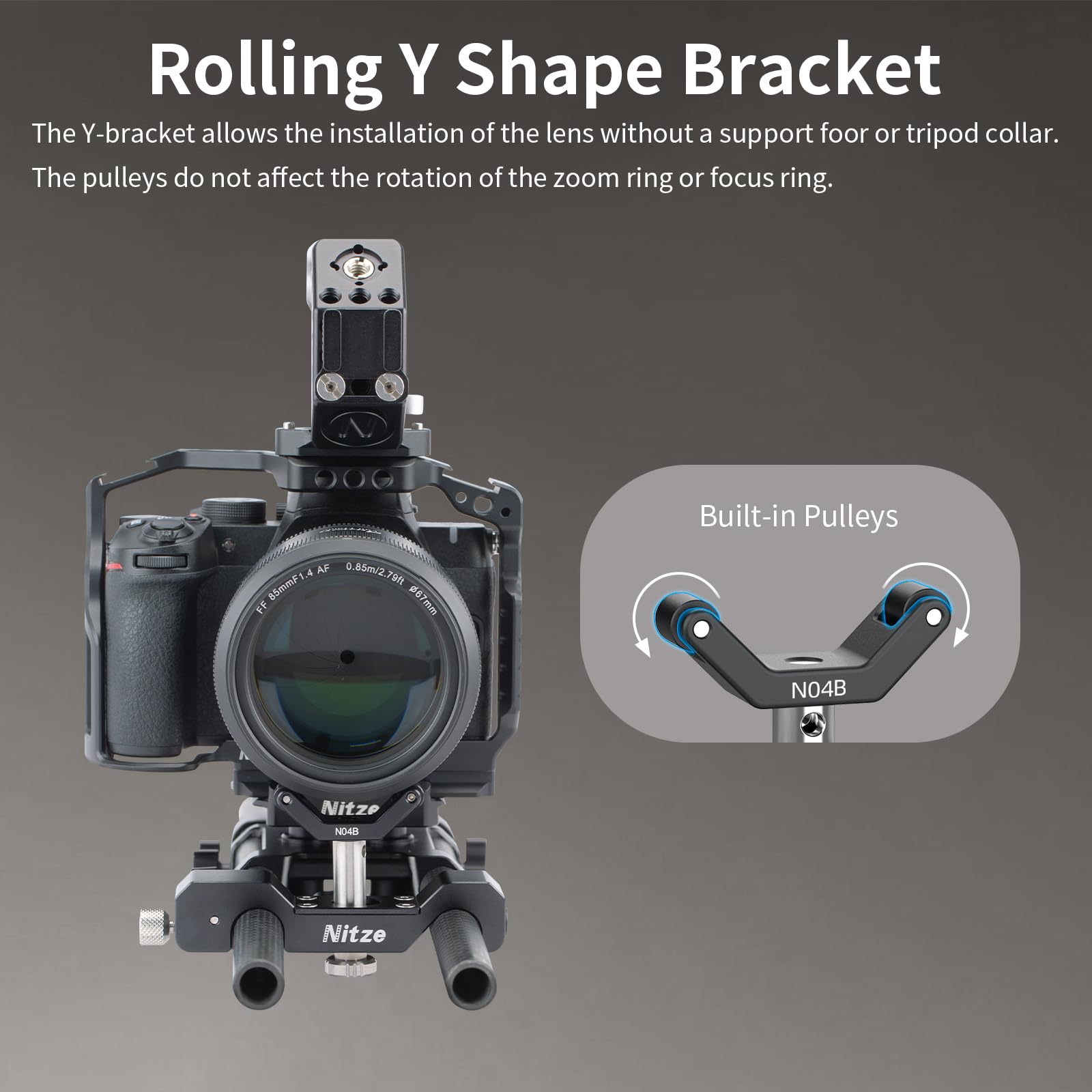 Amazon | Nitze 15mm ユニバーサルレンズサポート ローリングY