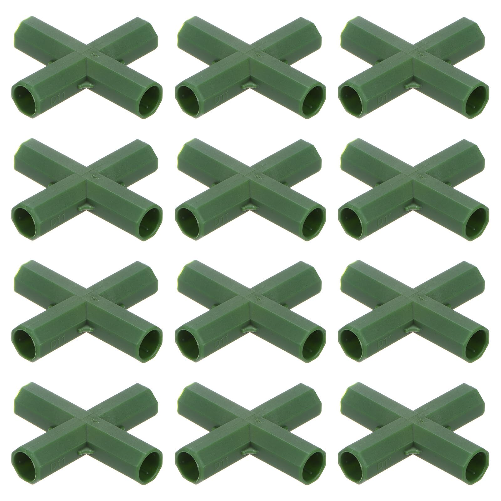 M METERXITY 12 Pcs 11mm Greenhouse Frame Building Connectors