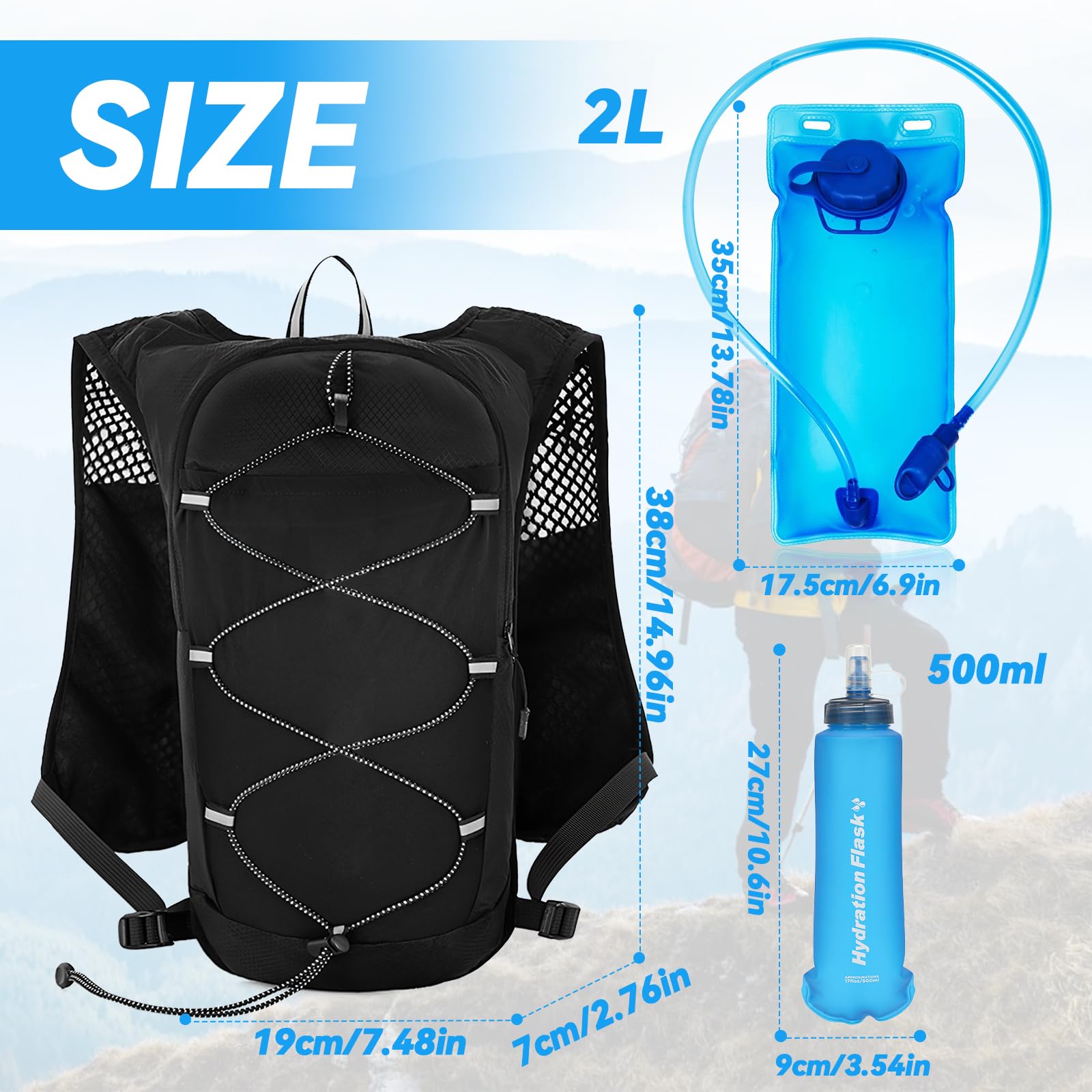 TETON Sports TrailRunner 2100SCOX Sac d'hydratation 2 litres