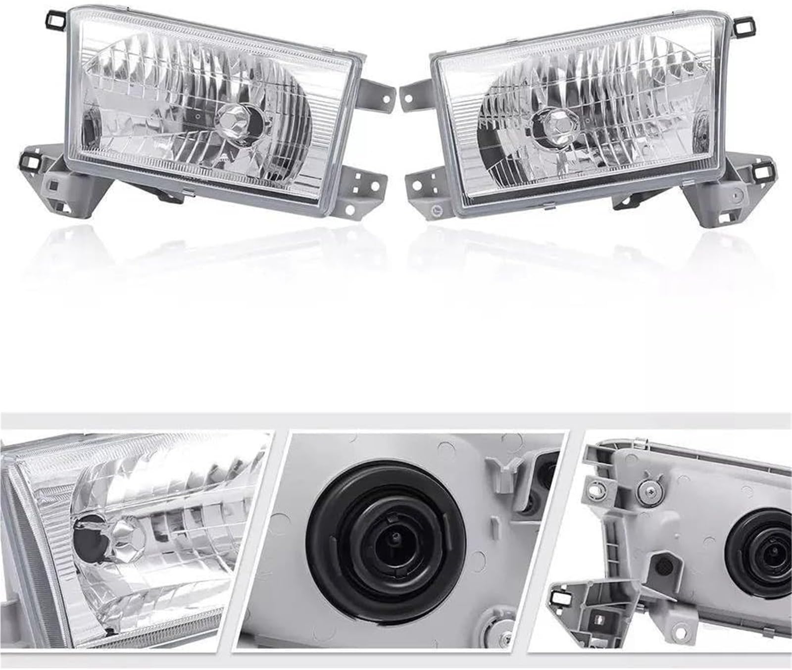 Faros del coche Faros delanteros de coche con luz cruce y lejos sin bombillas para Toyota, para Hilux SURF