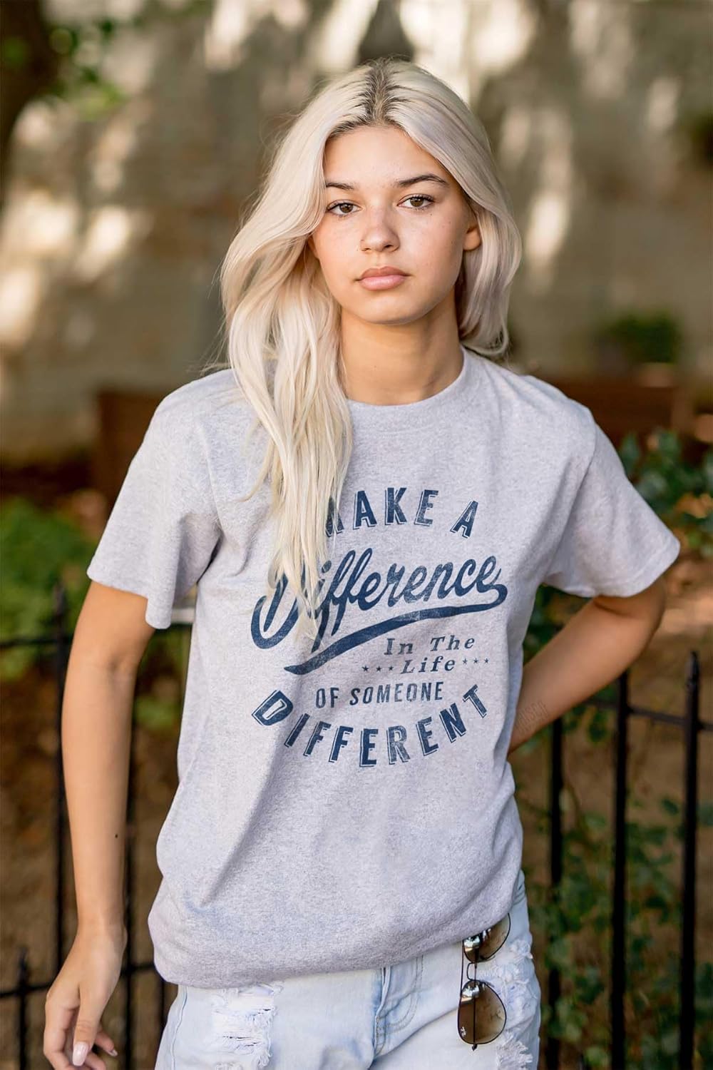 Brisco Brands Make a Difference Autism Awareness Graphic T Shirt Men or Women