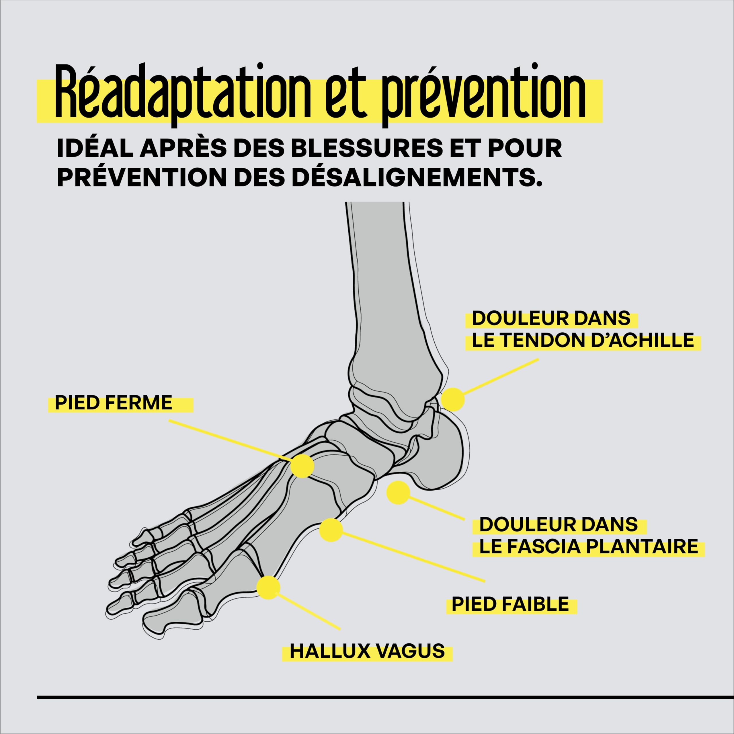 BlackBoard® Appareil d'entraînement des pieds I Renforcement et stabilisation | Entraînement de l'axe des jambes pour la prévention des troubles articulaires | Physiothérapie - Made in Germany