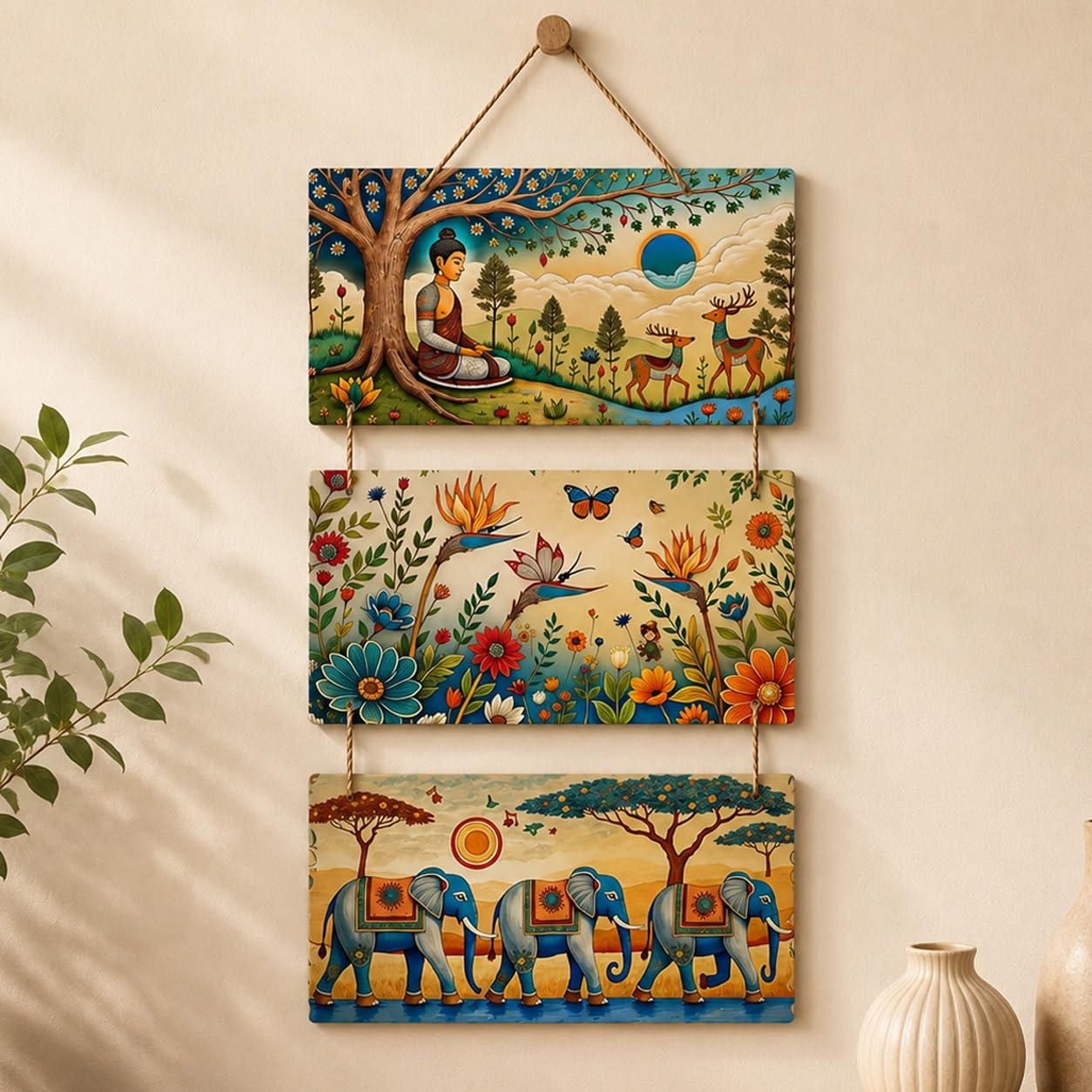 Madhubani Wall Art - Handcrafted Village Decor -10
