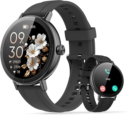 Reloj inteligente para hombres y mujeres, pantalla táctil HD de 2.05 pulgadas, rastreador de actividad física con llamadas Bluetooth, reloj de