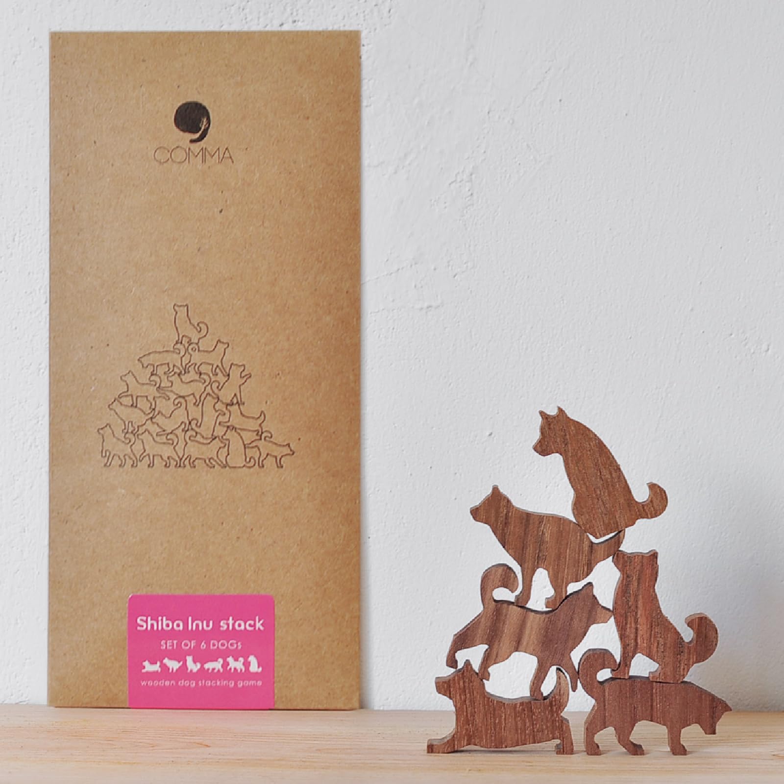 Amazon.co.jp: 【COMMA】Shiba Inu Stack 地味にはまる！大人のつみき