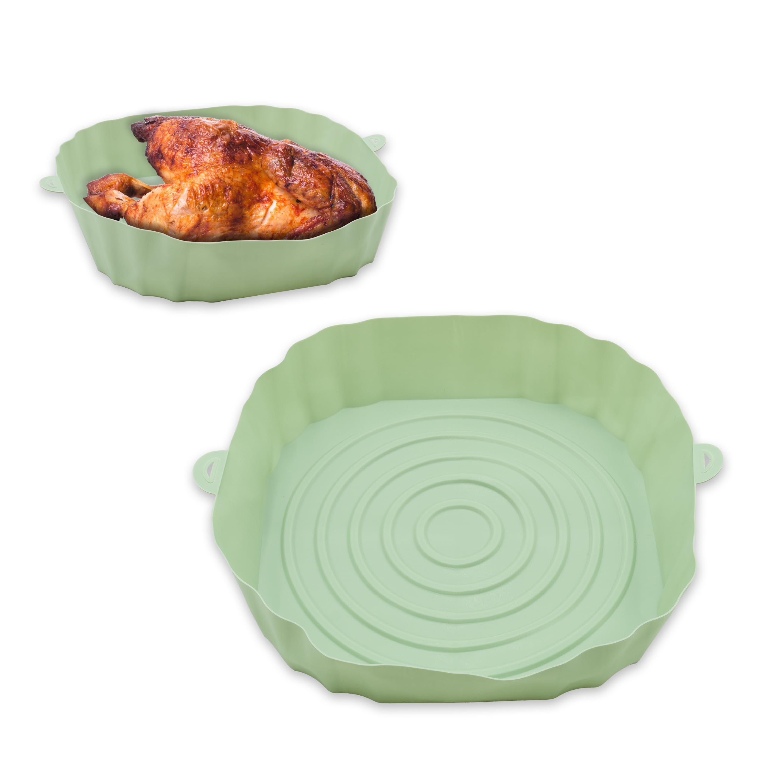 Teglia In Silicone Per Friggitrice Ad Aria Ø20cm - Antiaderente, Lavabile E BPA Free - Foto 10