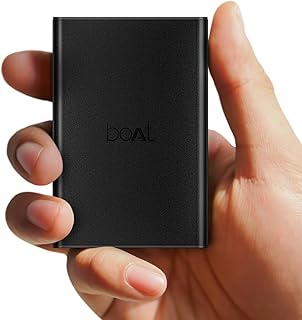 Boat Energyshroom PB300 Pro 10000 mAh 22.5W Pocket Size, Compact Power Bank, Fast Charging (2X Output Ports, Supports Android, iPhone, Tablets, Earbuds, etc.) (Carbon Black)