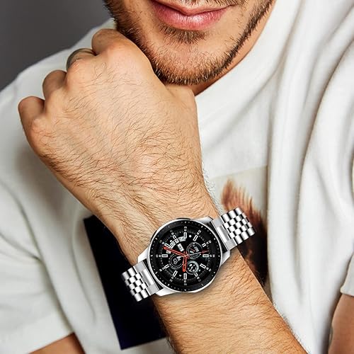 Miniatura 7 de Correa de reloj compatible con Samsung Galaxy Watch de 1.811 in 3D de liberación rápida atornillada de 0.866 in para Gear S3 Frontier Gear S3