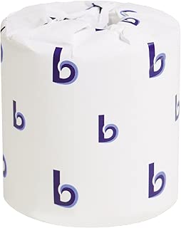 Boardwalk 6150 White Embossed 2-Ply Standard Toilet Tissue, 500 Sheets per Roll (Case of 96) - coolthings.us