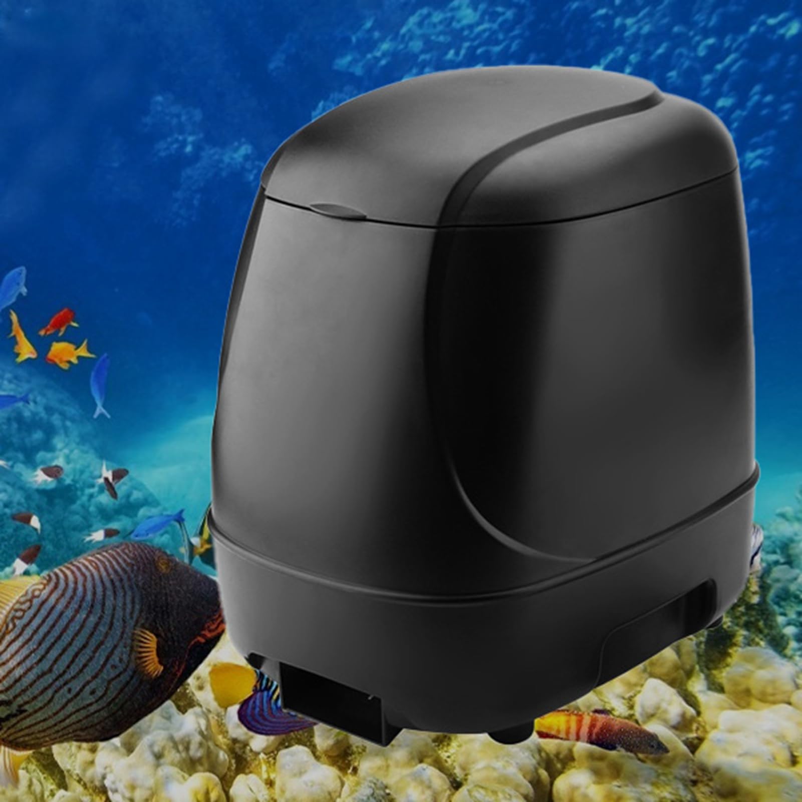 Mangiatoia per Pesci Automatica da Esterno, Mangiatoia per Timer per le Vacanze per Acquario Timer per Distributore di Mangime per Pesci per Acquario per Laghetto (senza batteria)