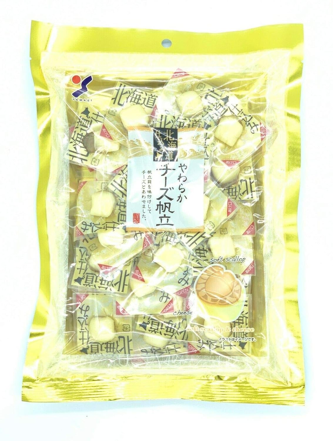Ready to Eat Dried Japanese Scallop Snack Cheese / Spicy
