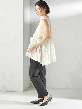 【TORRAZZO DONNA】ジャガードティアードブラウス 優待価格[TORRAZZO DONNA]2WAY Dot Tiered Blouse | KOBUNSHA