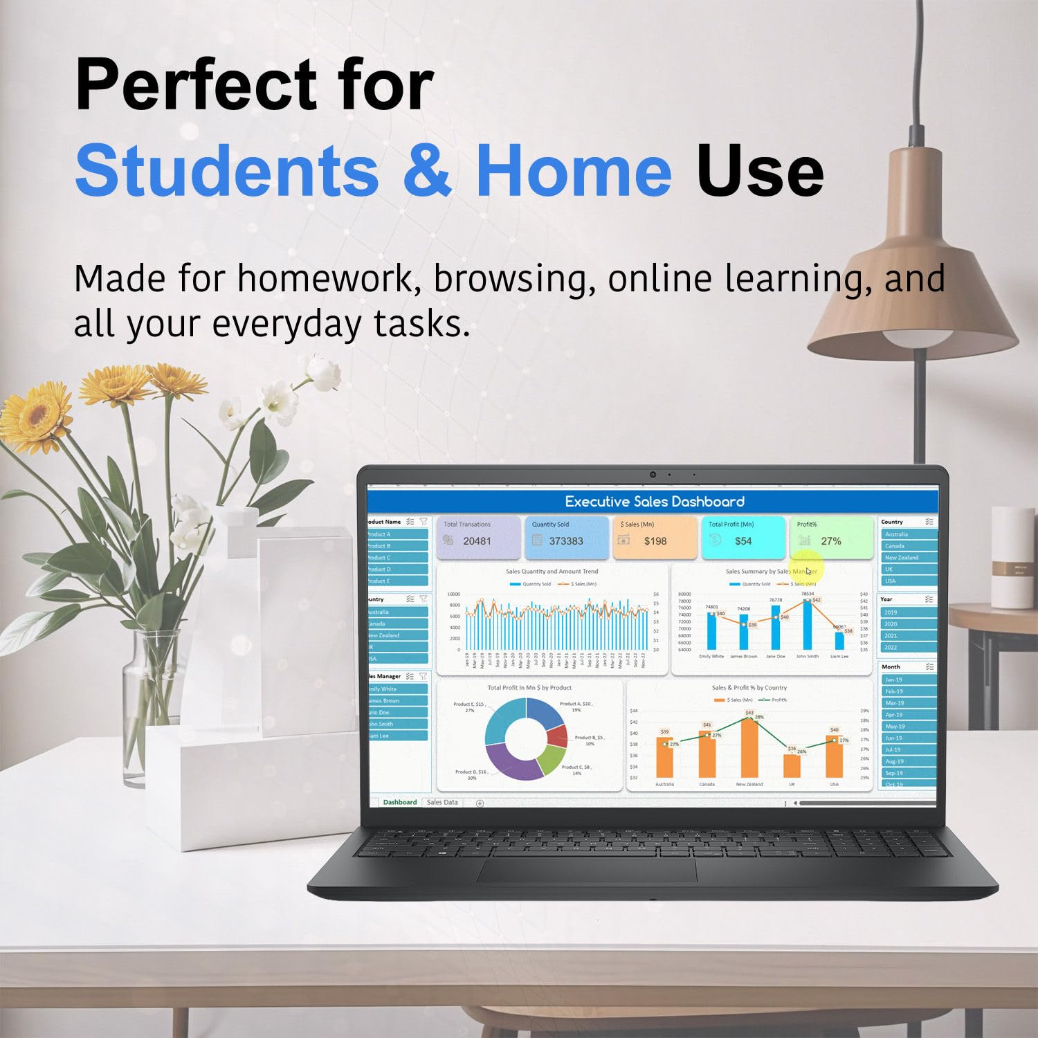 Lenovo 15.6” Laptop • 2026 Edition • FHD 1080P Display • 256GB SSD • Intel Processor • Copilot AI • Wi-Fi 6 & Ethernet • Full-Size Keyboard • Windows 11 — view 7