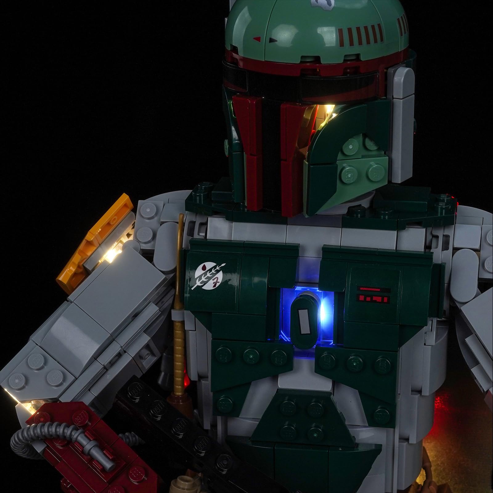 BrickBling Kit d'éclairage à télécommande compatible avec Lego 75455 Boba