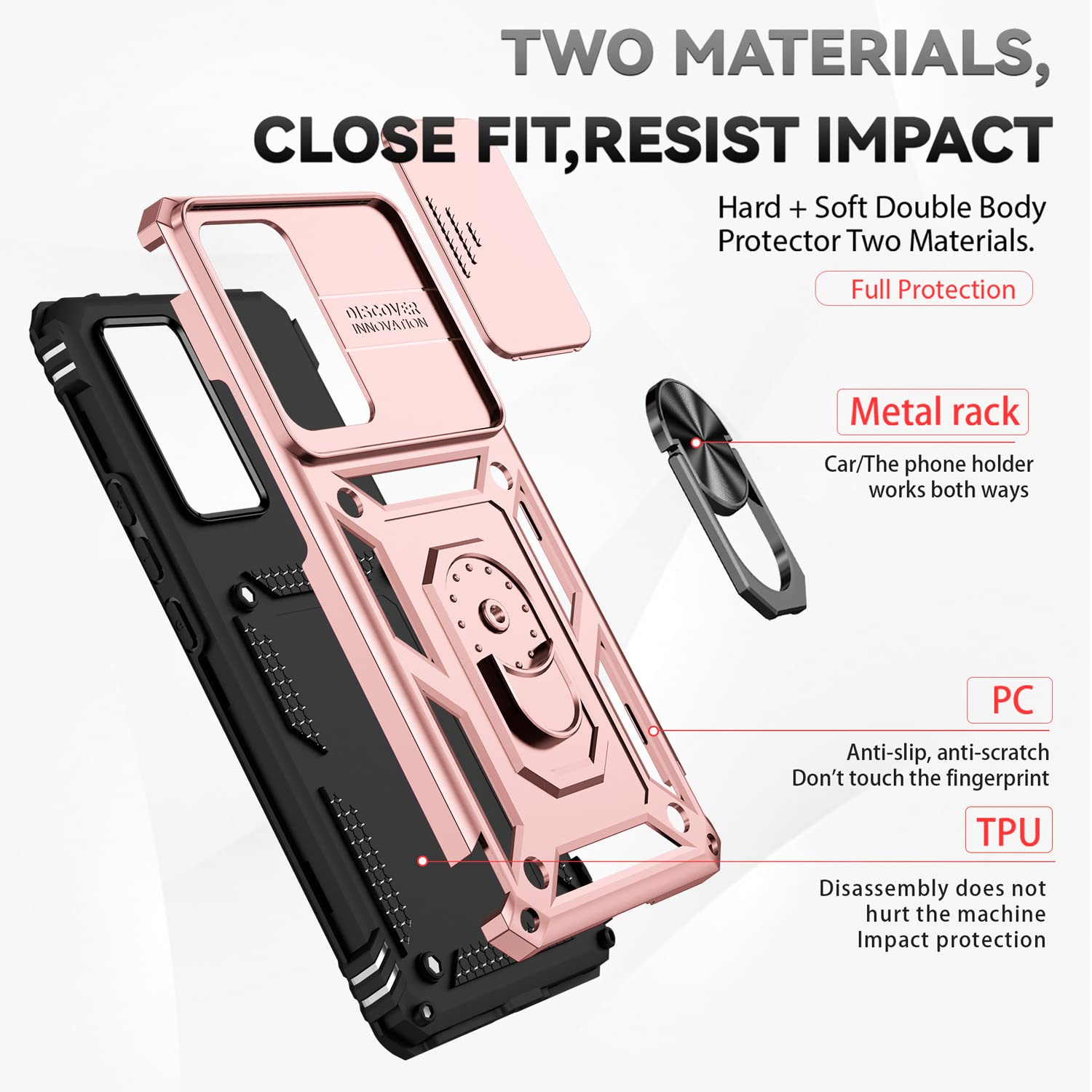 Custodia per Xiaomi 12 Pro con Anello Supporto Auto Magnetico, Cover Xiaomi 12 Pro Silicone Morbido TPU, Custodia Xiaomi 12 Pro Antiurto Military Grado Anti-Caduta (Xiaomi 12 Pro 5G, Nero