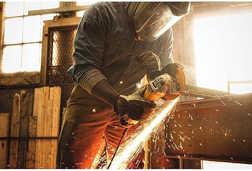 Miniatura 2 de DEWALT Herramienta de amoladora angular, 4-1/2 a 5 pulgadas, interruptor de paleta con bloqueo de gatillo (DWE43114)