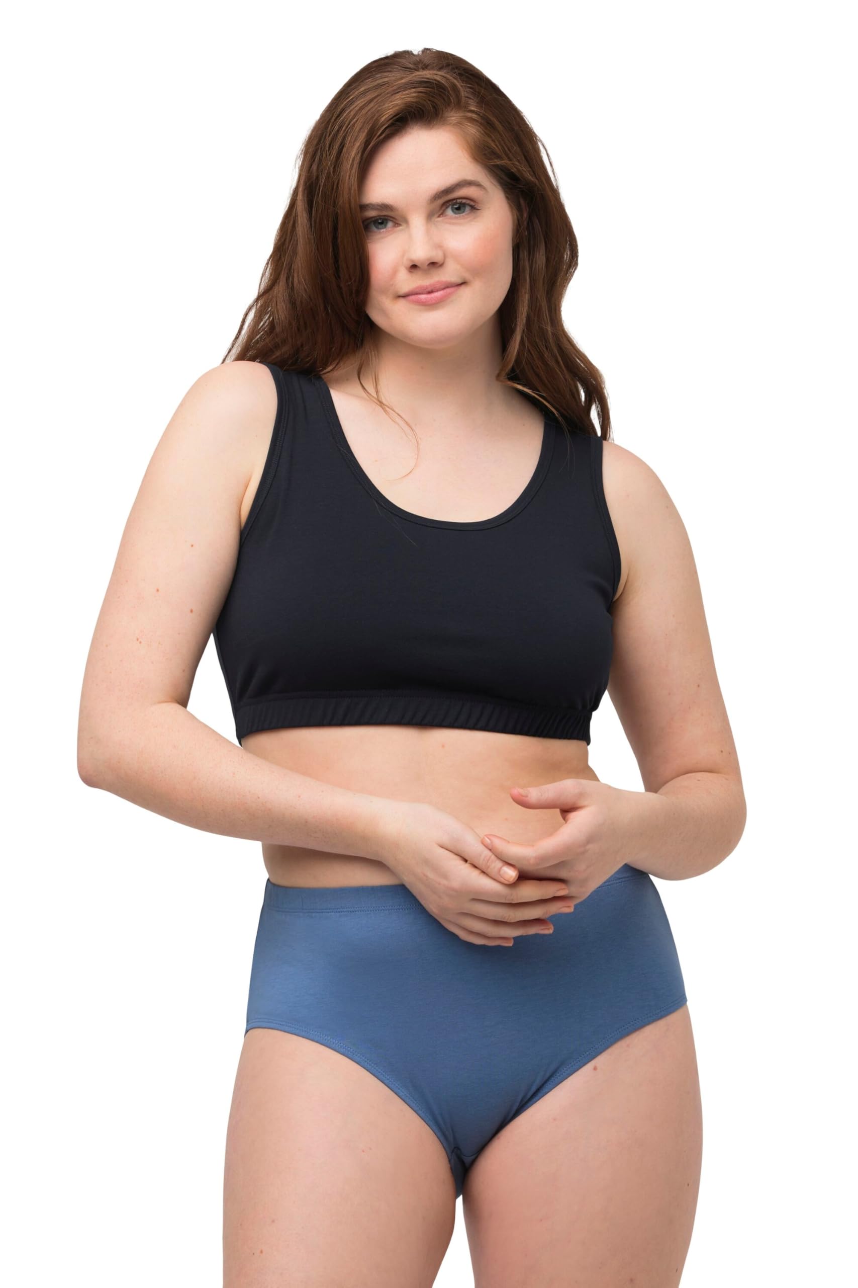 Ulla Popken Womenswear Plus Size Curvy Bustier Midnight Blue 62+ 849150139-62+