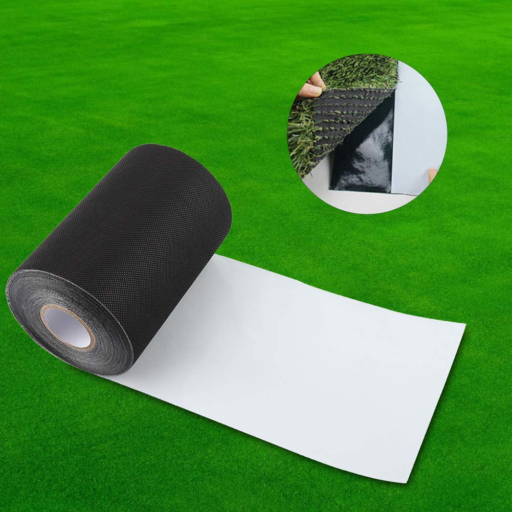Duokon Ruban adhésif noir pour gazon artificiel - 15 cm x 1000 cm