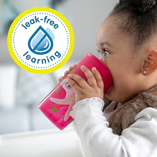 Miniatura 3 de Dr. Brown's Milestones Cheers - Vaso de transición sin boquilla de 360 tazas, apto para viajes, sin fugas, para sorber y milestones con aislamiento