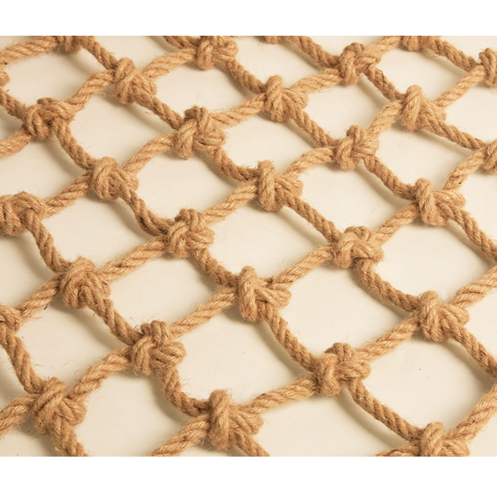 Filet D’Escalade Et Sécurité Enfant HTRY – 2x2m (7x7ft), Corde Nylon 8mm, Maillage 15cm, Protection Balcon Et Aire De Jeux