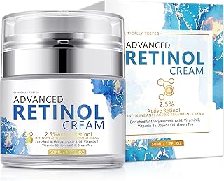 Retinol Cream Anti Aging Face Cream, Retinol Moisturizer for Women and Men, Face Cream with Retinol, Hyaluronic Acid, Vitamin E, Boost Skin Collagen, Brighten Hydrate and Plump Skin