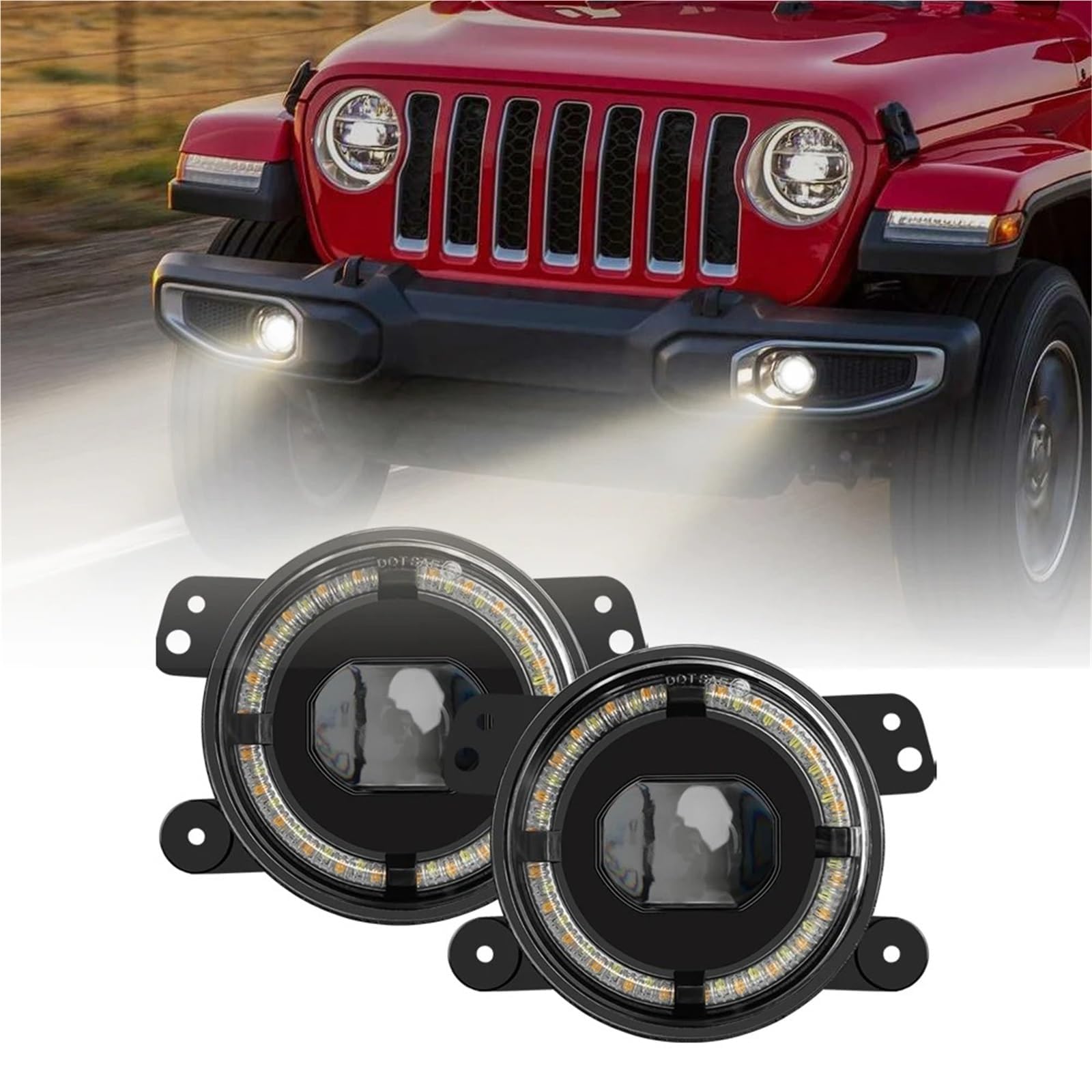 Frontstoßstange Nebelscheinwerfer für Hummer H1 H2 2003-2009 Blinker-Kontrollleuchten Links und rechts Tagfahrlicht Blinker,2pcs