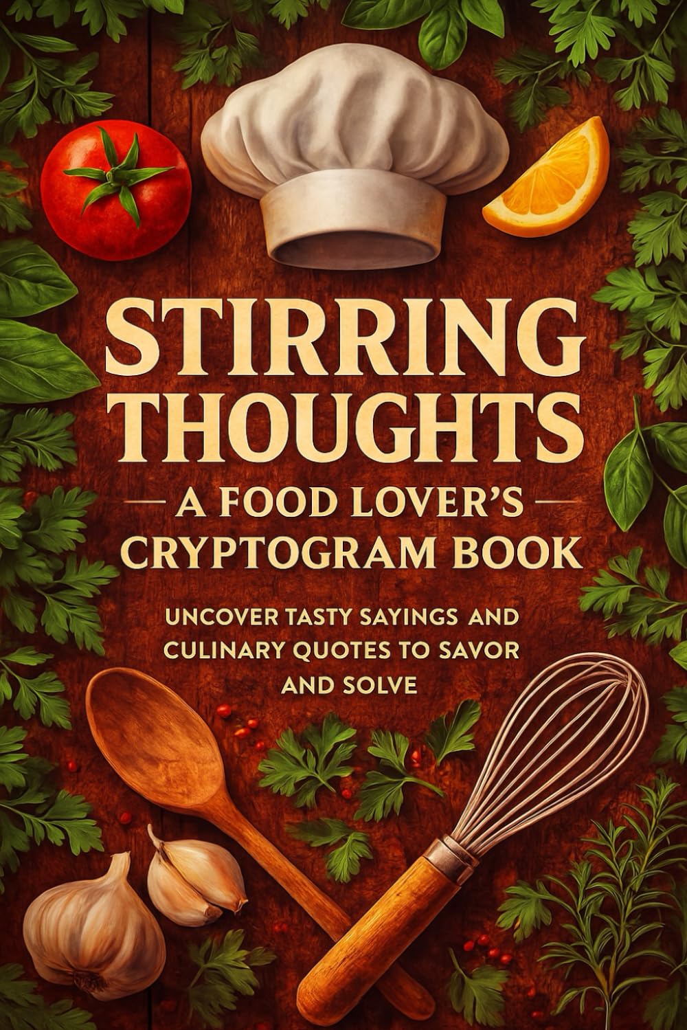 Stirring Thoughts – A Food Lover’s Cryptogram Book: Uncover Tasty Sayings and Culinary Quotes to Savor and Solve