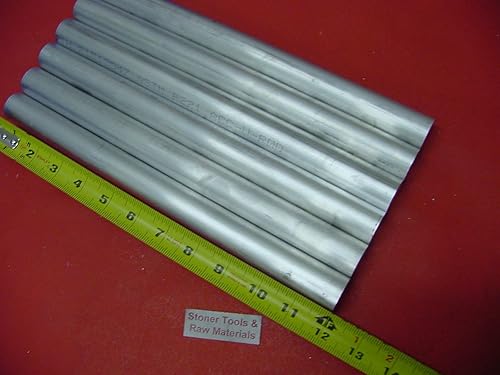 6piezas 1" de aluminio 6061redondo Rod 12" larga Solid t65111.000" Torno Bar Stock