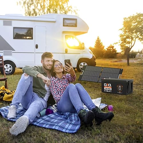 Miniatura 5 de Batería LiFePO4 de 12 V 200 Ah, batería de litio de 2560 Wh, BMS integrado, hasta 5000 ciclos, para RV, sistema fuera de la red, solar, batería de