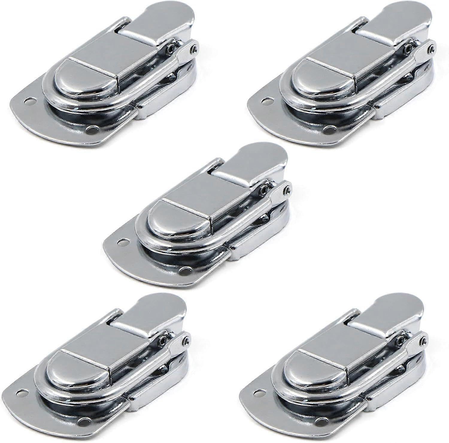 Lever Latch Toggle Clasp Hasps Lock 5pcs Stainless Steel Toggle Latch for Gift Box, Drawer, Cabinet, Medical Kit, Toolbox.