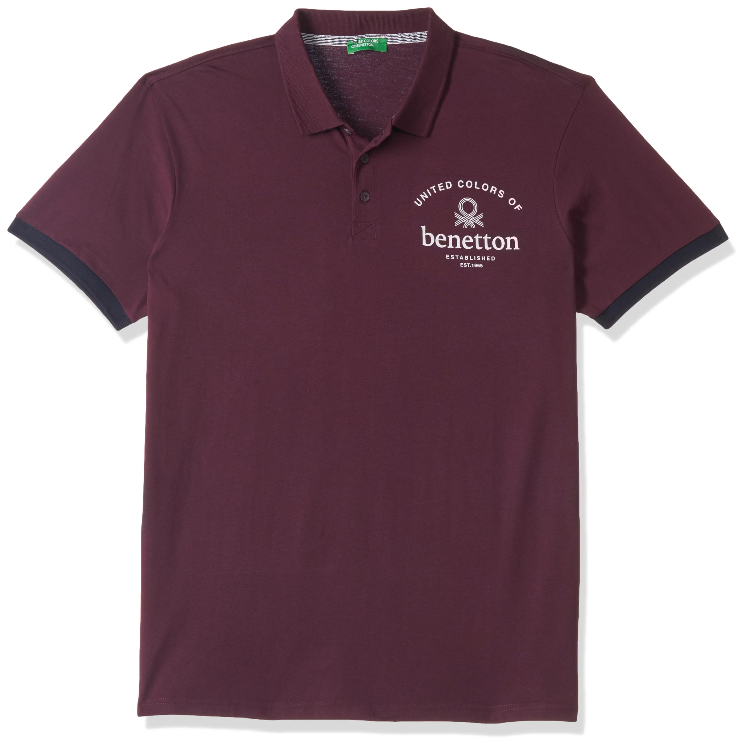 United Colors of Benetton Men's Solid Regular Fit Polo Shirt-picture-18