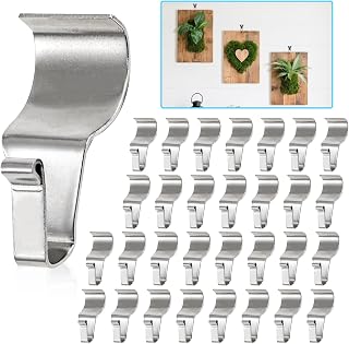 Kingrol Durable 30 Pack Vinyl Siding Hooks, No-Hole Stainless Steel Siding Clips for Hanging Outdoor Decor, Easy Install & Damage-Free for Horizontal Siding