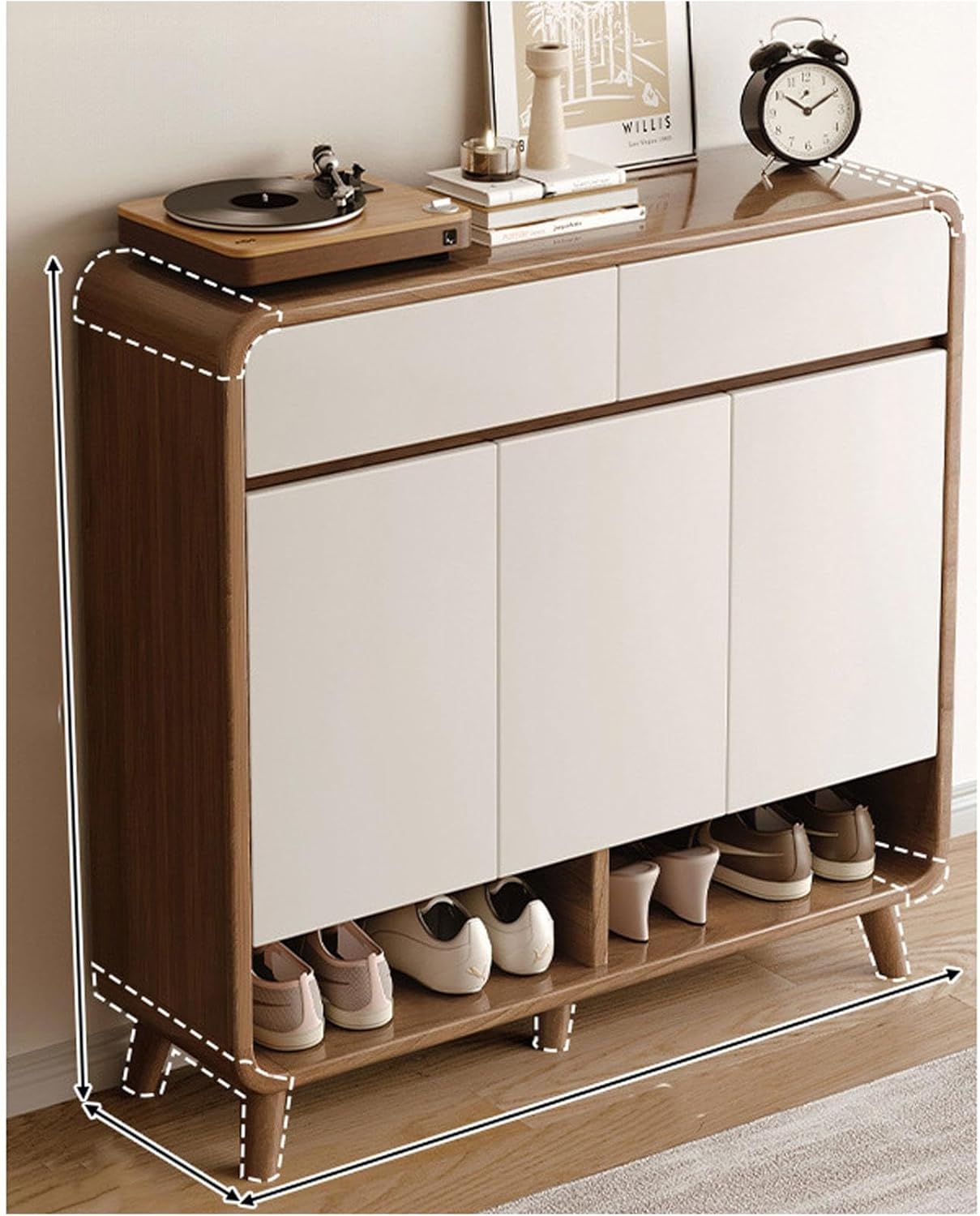 Shoe Storage Cabinet Cabinets Hallway Slim Cupboard Cupboards Hallways Slimline，Solid Wood Shoe Rack - Adjustable Indoor Storage Cabinet for Entrance Hall Entryway & Corridor - Stylish Shoew