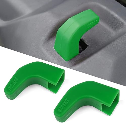 Cubiertas de gancho de remolque de parachoques de fábrica para Jeep Wrangler JK JL Gladiator TJ, accesorios protectores verdes 2007-2022 (2 piezas)