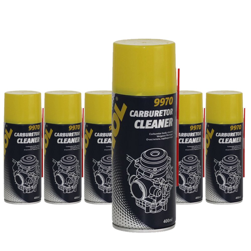 MANNOL 6 x 400ml 9970 Nettoyant pour carburateur/Nettoyant pour carburateur et papillon des gaz