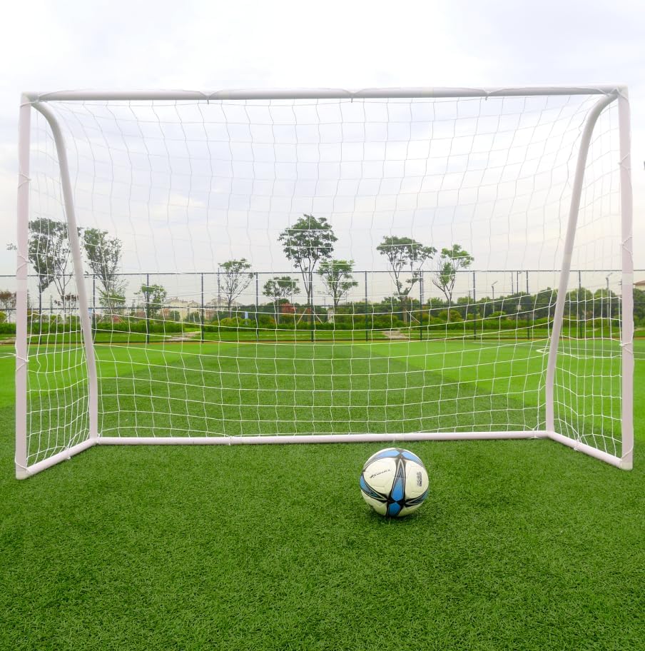 Soccer Goal 8Ft x 6Ft Portable Soccer Nets, Waterproof Outdoor Training Football Goals, Design for Backyard Practice and Fun for Teens & Adults, Easy to Assemble PVC Frame