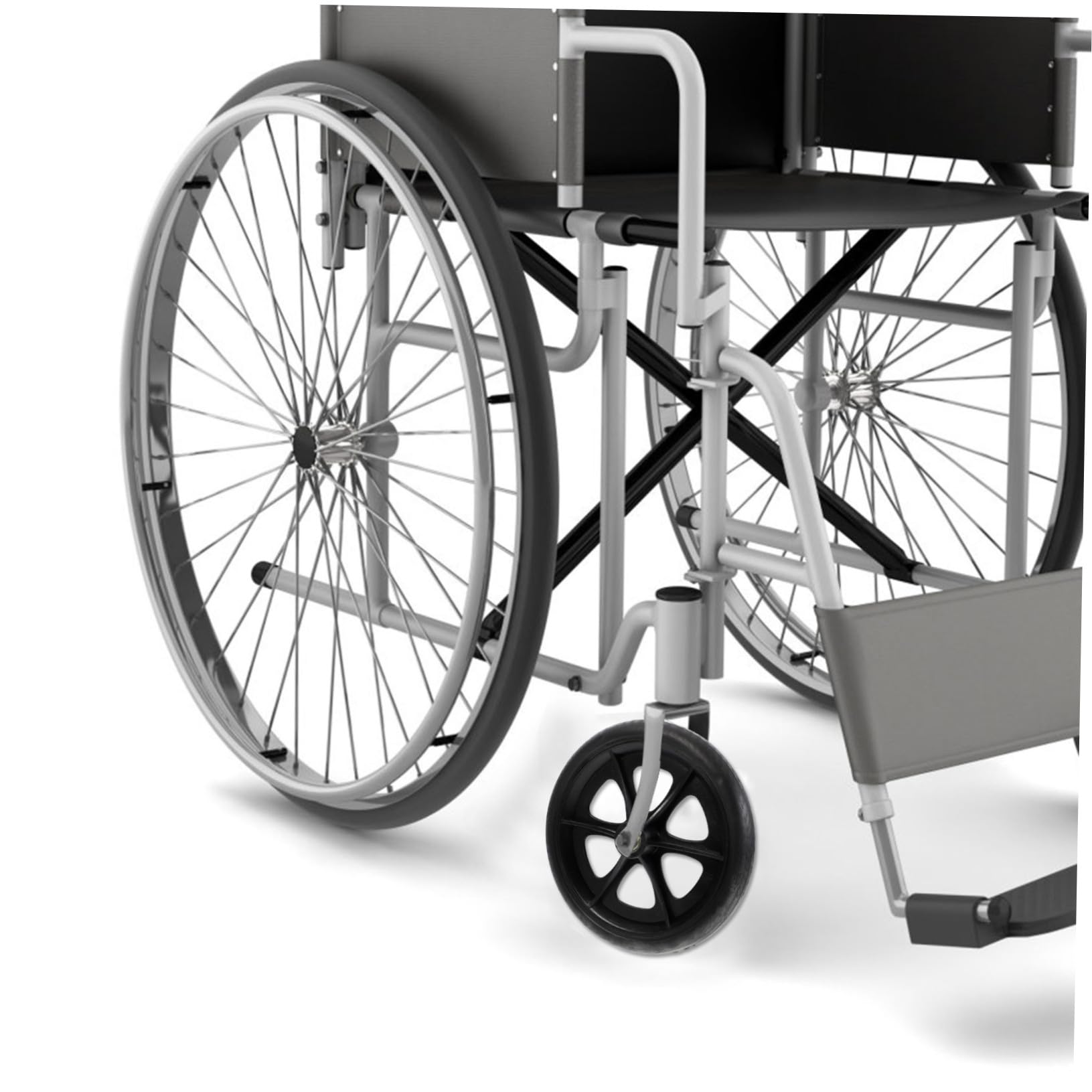 Anneome Ruedas Delanteras de Repuesto para Silla de Ruedas Material Abs y Acero, Carga Resistente y Rodadura Suave, Ideales para Uso Interior y Exterior