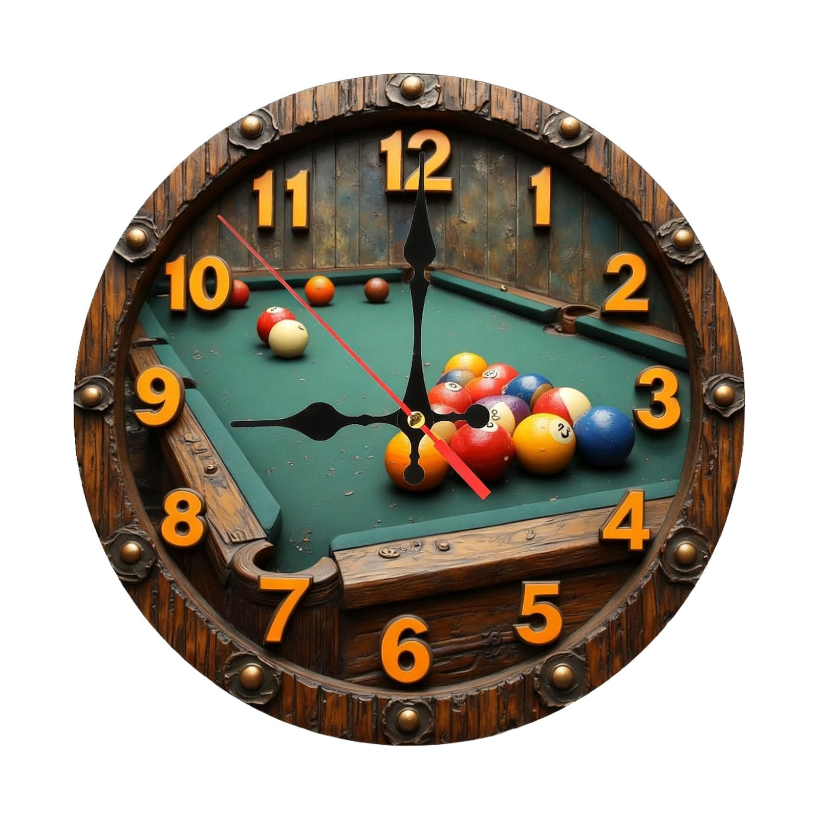 HDOYTXXM Decorative Wall Clock, Battery Operated Wall Clock Silents None Ticking Clocks Farmhouses, Kitchen, Bedroom, Bathroom Decors Battery Operated Clocks