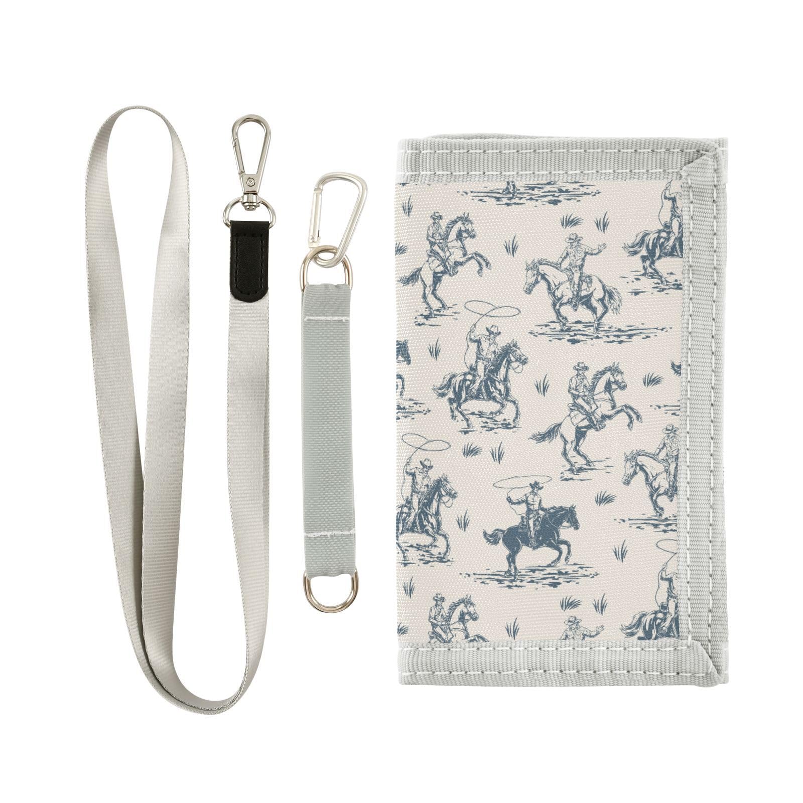 CEBUGI Man Cowboy Kids Wallets for Boys Girls Ages 6-18,Trifold Kids with Zippered Coin Pocket,Boys Wallets Christmas Gift